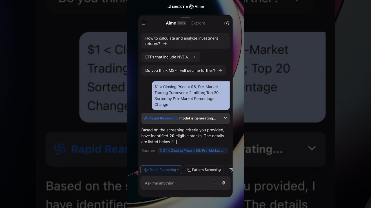 Help you catch the strong stocks before the market opens in just one second 