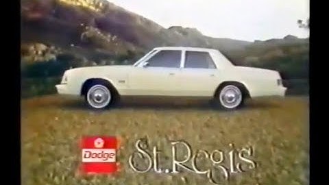 Dodge St. Regis Commercial (1979)