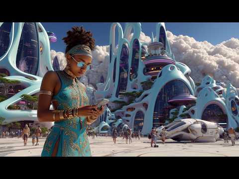 Dreams of Tomorrow: Serene Utopian Cities, Vertical Gardens, Aerial Pods & Winter Lights | 4K Sci-Fi