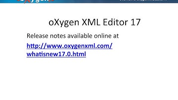 Webinar: Overview of oXygen XML Editor 17