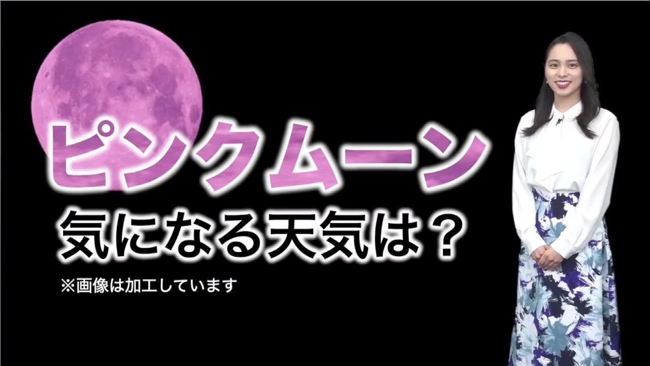 明日は満月 ピンクムーン どのエリアで見えそう 月がピンクになる現象ではありません Youtube