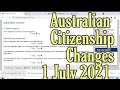 Australia immigration news  australian citizenship changes 2021 australian migration horizons