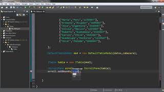 Crear una Tabla en java - JTable  Código completo Java