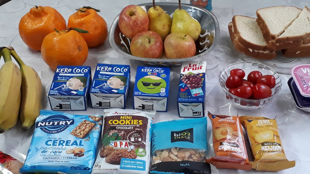 LANCHES SAUDÁVEIS PARA VIAGENS LONGAS🍇🍈🍉🍊🍎🍐🍌🍏 - YouTube
