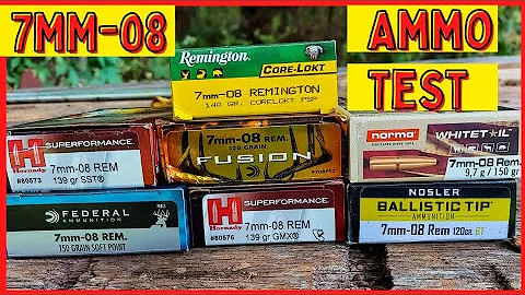 7mm-08 Ultimate Ammo Test - 100 yard groups