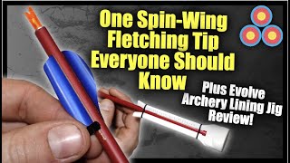 One Awesome Tip for Fletching SpinWing type Fletchings that You NEED to Know