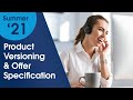 Communications cloud product versioning  offer specification  salesforce product center