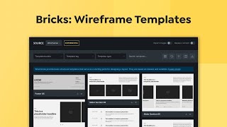 Bricks - Wireframe templates