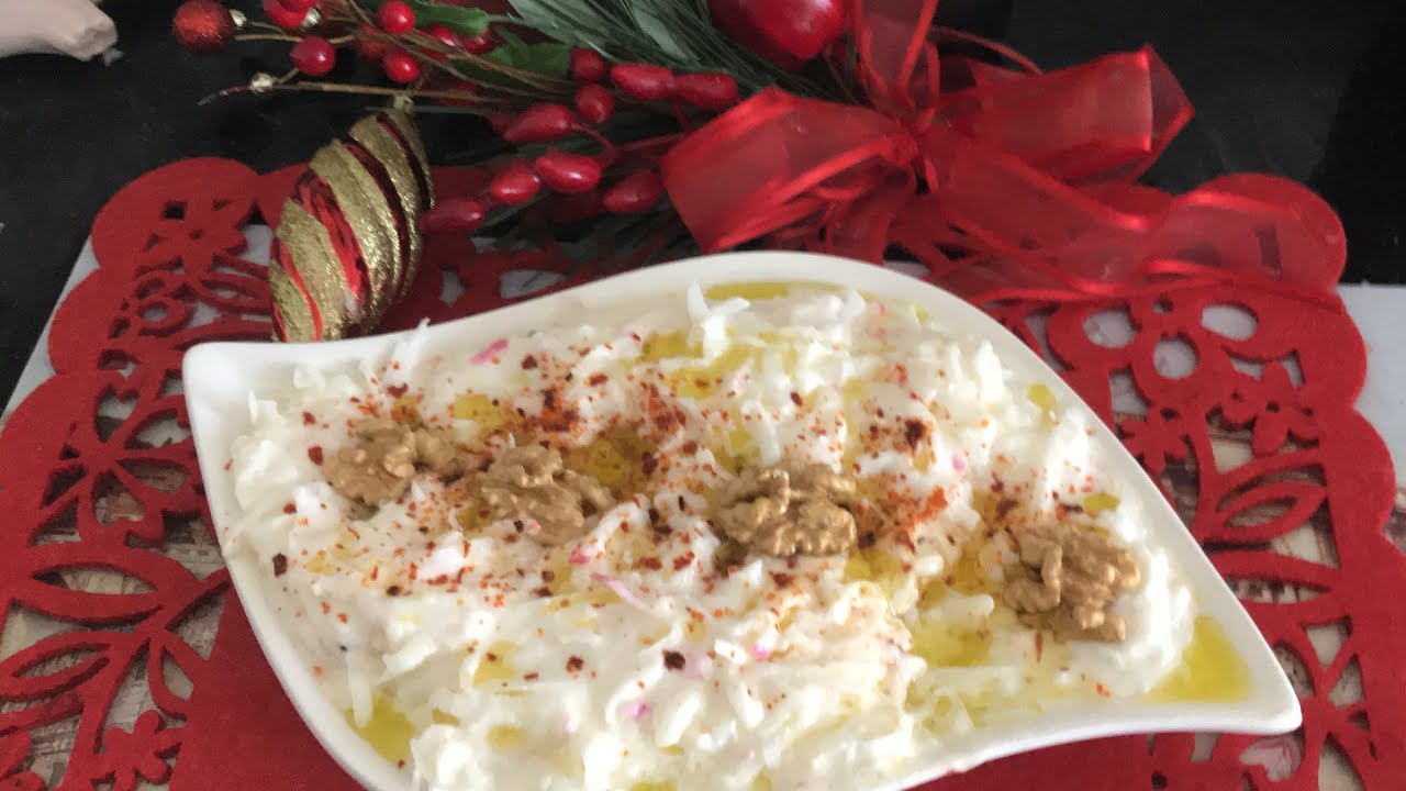 YOĞURTLU TURP SALATASI NASIL YAPILIR?/TURP SALATASI TARİFİ/BAĞIŞIKLIK GÜÇLENDİREN   MEZE/YENİYIL