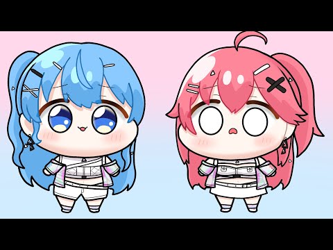 【手描き】新曲「シュガーラッシュ」の匂わせで焦るみこち【Hololive/ホロライブ切り抜き/miComet/さくらみこ/星街すいせい】