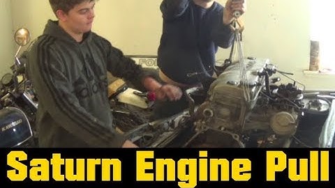 Saturn 5-Speed Engine Removal -Flood Water and Tuners don