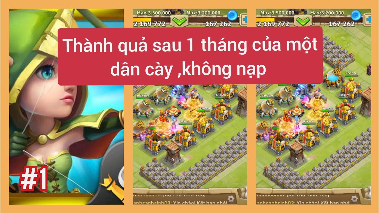 [Castle Clash] #1.Thành quả sau 1 tháng của dân cày chay.