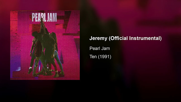 Jeremy Instrumental version - Instrumental performance video thumbnail