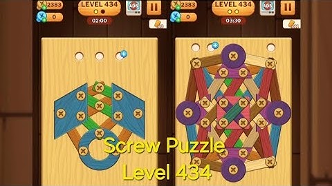 Screw Puzzle: Wood Nut & Bolt - Level 434