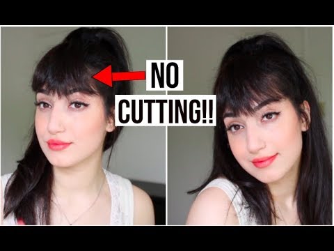 How to fake bangs #curly #curls #curlyhair #curlyhairtutorial #bangs #... |  TikTok