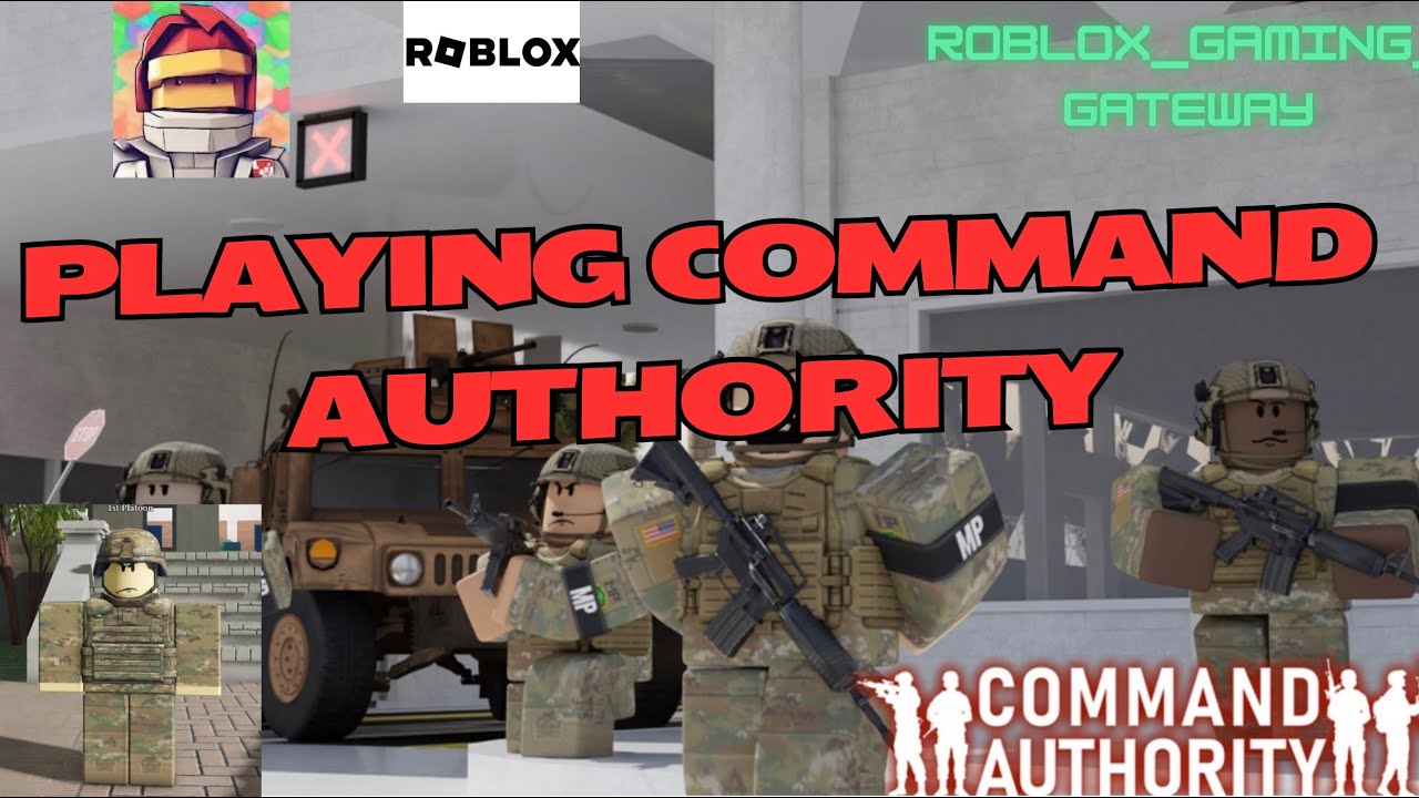 PLAYING the NEW game Command Authority Military Roleplay!! - YouTube