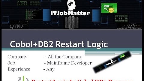Cobol DB2 Restart Logic | interview coaching