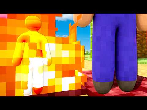 Painting Hiding Spots in MINECRAFT! (Meccha Chameleon)