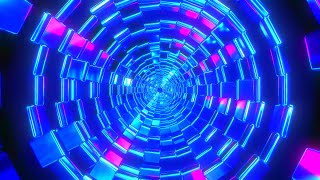 1 Hour Abstract Background Video 4k Neon Lights Tunnel VJ LOOP Relaxing No Copyright Background