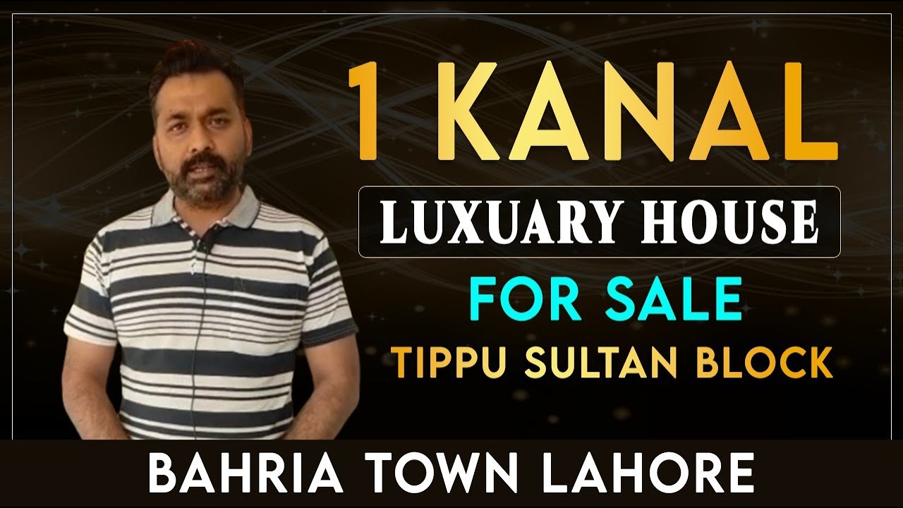 1 Kanal Luxuary House For Sale, Tippu Sultan Block, Bahria Town Lahore