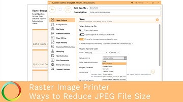 Ways to Reduce JPEG File Size | Raster Image Printer 12 | PEERNET