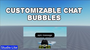 Customizable Chat Bubbles | Studio Lite Tutorial