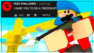 DARES And CHALLENGES in ARSENAL (ROBLOX)