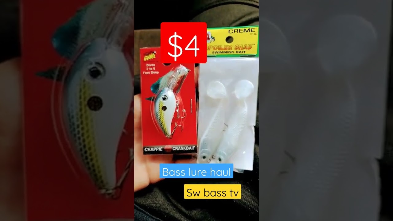 best 4$ bass lure haul budget fishing supplies tackle tips sw bass tv