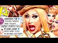 Drag race 16 mother ball  amanda vs plane jane fued  hot or rot