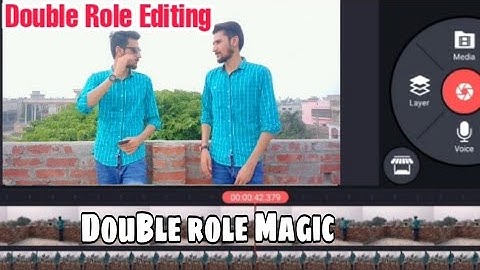 How to make double role video in Kinemaster | Double Role Video Editing Kine Master tutorial |