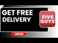 How to Get Free Delivery on Five Guys UAE 2026 | Easy Guide