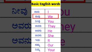 Learn English | learn English through Kannada | Kannada to English | screenshot 2