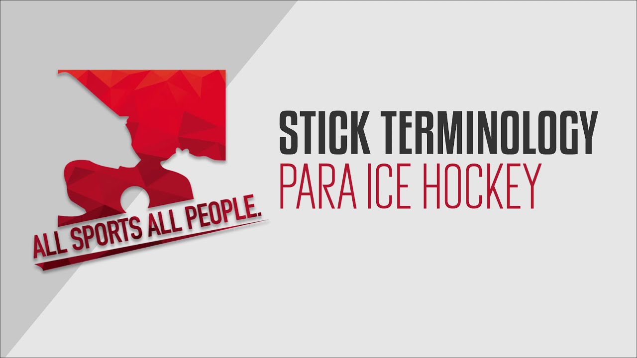 Stick Terminology & Differences Para Ice Hockey YouTube