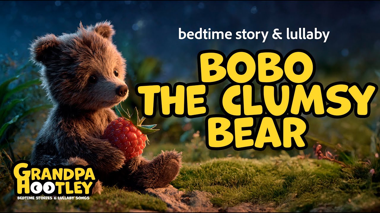 9 min Relaxin Bedtime Story & Lullaby - Bobo The Clumsy Bear #bedtimestories