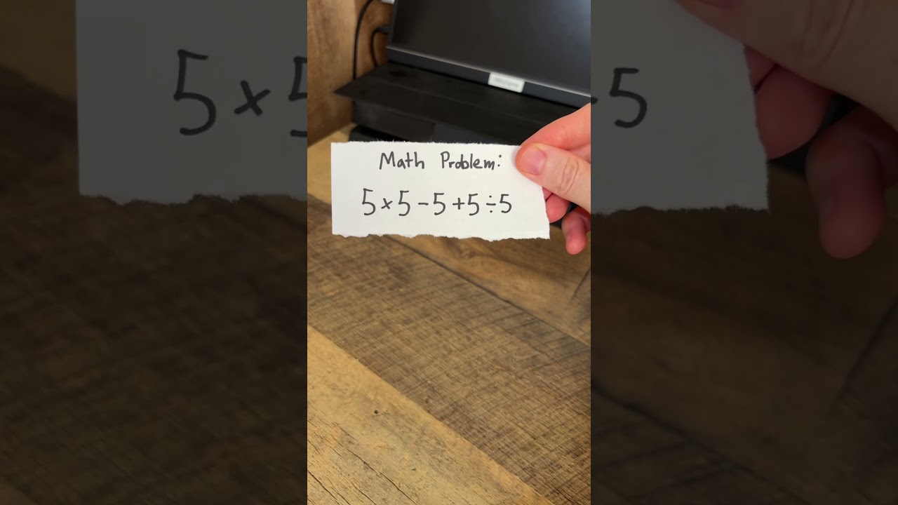 Order of Operations Math Problem