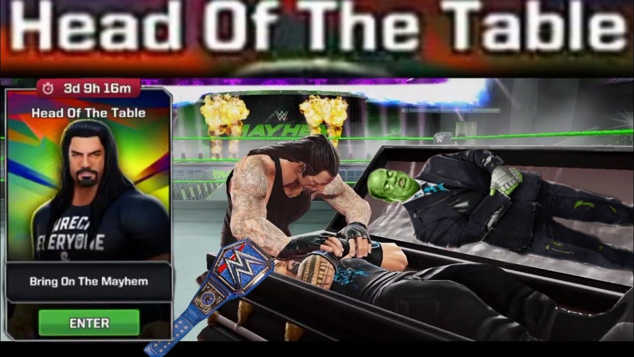 Head Of The Table WWE Mayhem - YouTube