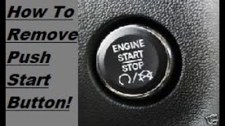 How To Remove Replace Install Your Push Start Button On A Dodge Challenger SRT8 2010 6.1L Hemi