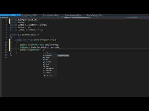Consume Web API in ASP.Net Core MVC: Author Interface 11/40