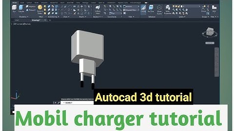 Autocad tutorial, How to draw MOBILE CHARGER, 3d modeling electronic charger , AUTOCADWOODWORK