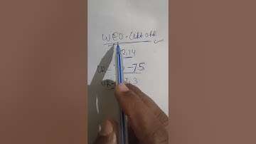 WEO CUT OFF  RESULT #ossc