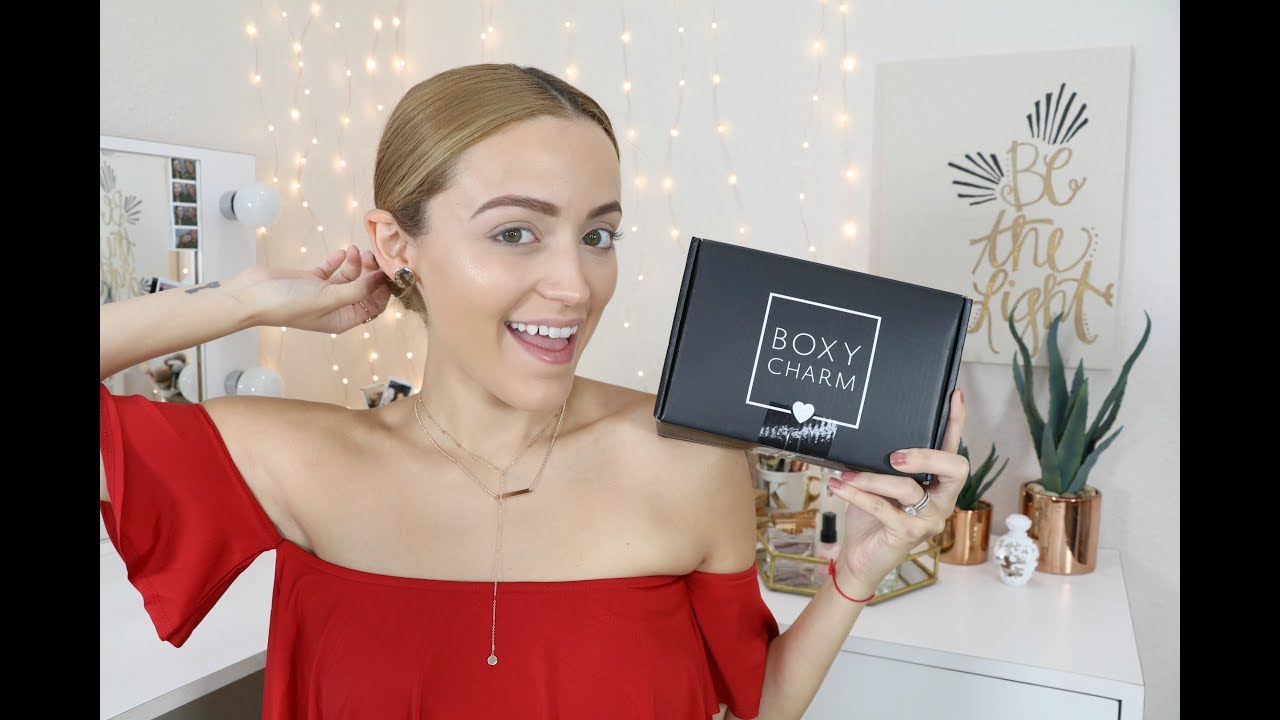 August Boxycharm Unboxing 2017 Try On Style YouTube