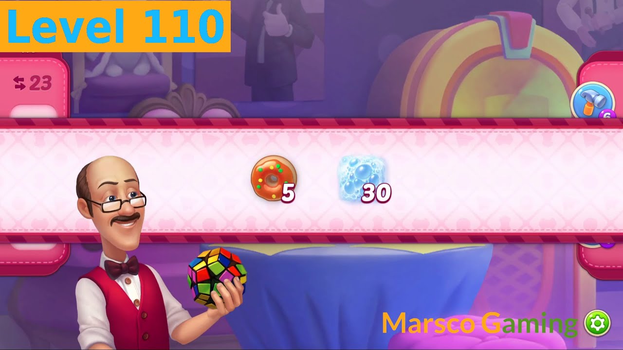 Homescapes – Level 110 Super Hard | Match-3 Puzzle