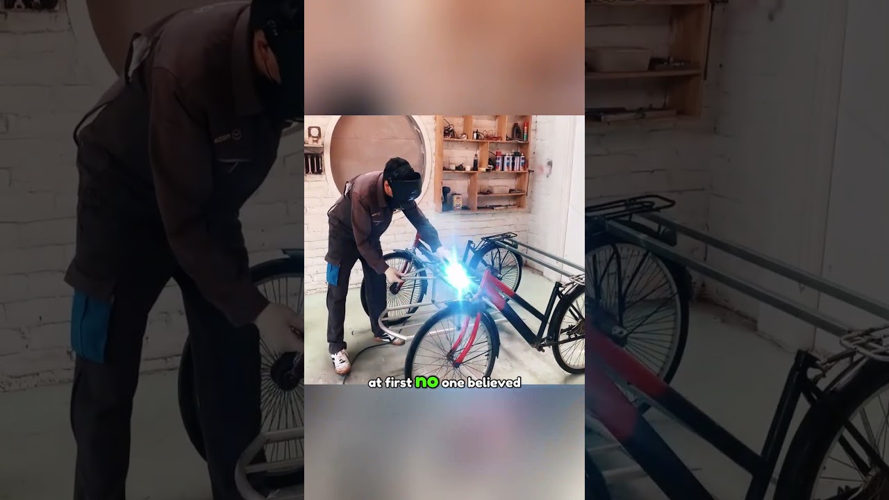 He Turned 2 Bikes Into an Electric 4-Wheeler #craft #diycraft #shorts