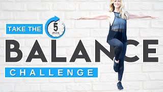 تمارين التوازن 5 دقائق للنساء فوق 50 | تحدي 14 يوم!