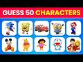 Guess the ICONIC CHARACTER in 3 Seconds 🤯 50 Different Characters