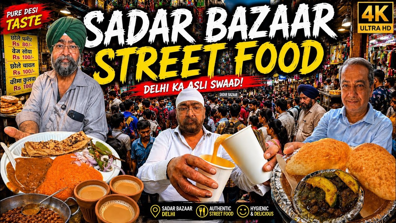 Top 3 Street Food In Sadar Bazar | Delhi Street Food | Desi Ghee Food | Indian Street Food Delhi
