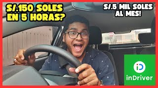 ¿Cuánto se GANA TRABAJANDO en INDRIVER en PERÚ? ¿ES RENTABLE? 💸🤑