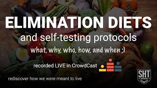 How to do elimination diets and self-testing , full video recorded
live in crowdcast