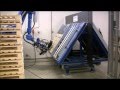 Motoman robot nailing timber pallets