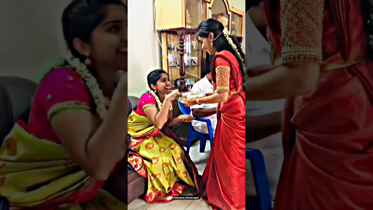 Ponnu pakura moment❤️ #love #kadhal #happymoments #bestmoments #trending #marriage #shorts